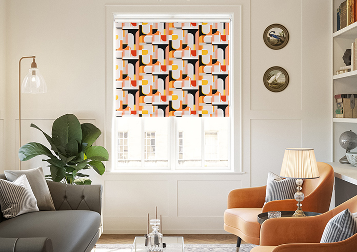 Archways, Orange - Twist&Fit Roller Blind - Image 3